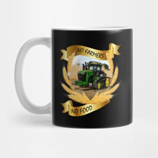 No farmers no food with us tractor Mug